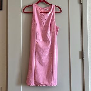 Baby Pink Latex Dress